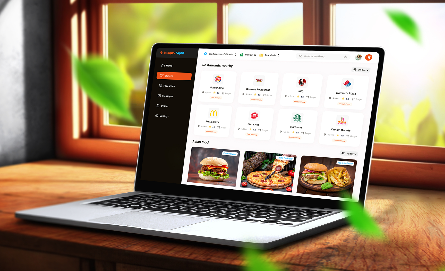 Hungry Night is a fast and simple food delivery platform designed for easy restaurant discovery and quick ordering.